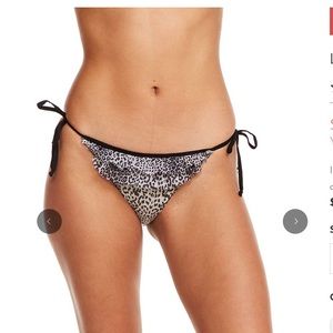 NWT Leopard Print Ruffle Bikini Bottom by CHASER